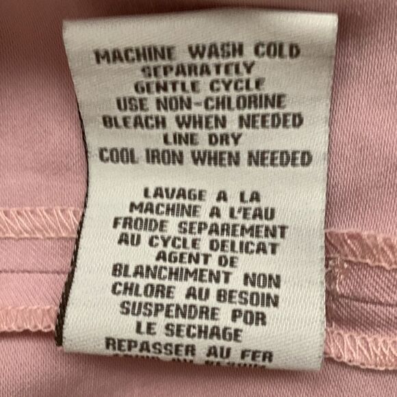 Sebby Collection Rayon Blend Pink Belted Pockets  Clasp Trench Coat Size L - Picture 10 of 10